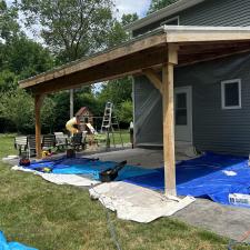 Wood-Staining-a-Pergola-in-Sylvania-Ohio 1