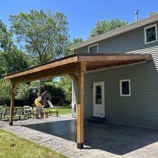 Wood-Staining-a-Pergola-in-Sylvania-Ohio 2